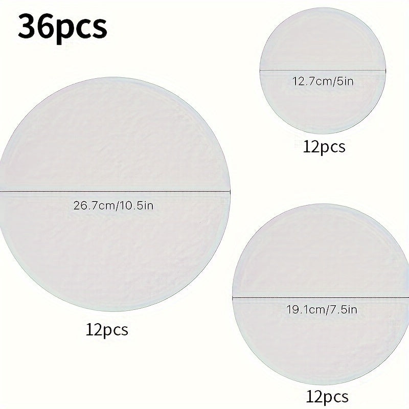 36pcs Round Plate and Pot Mat Set