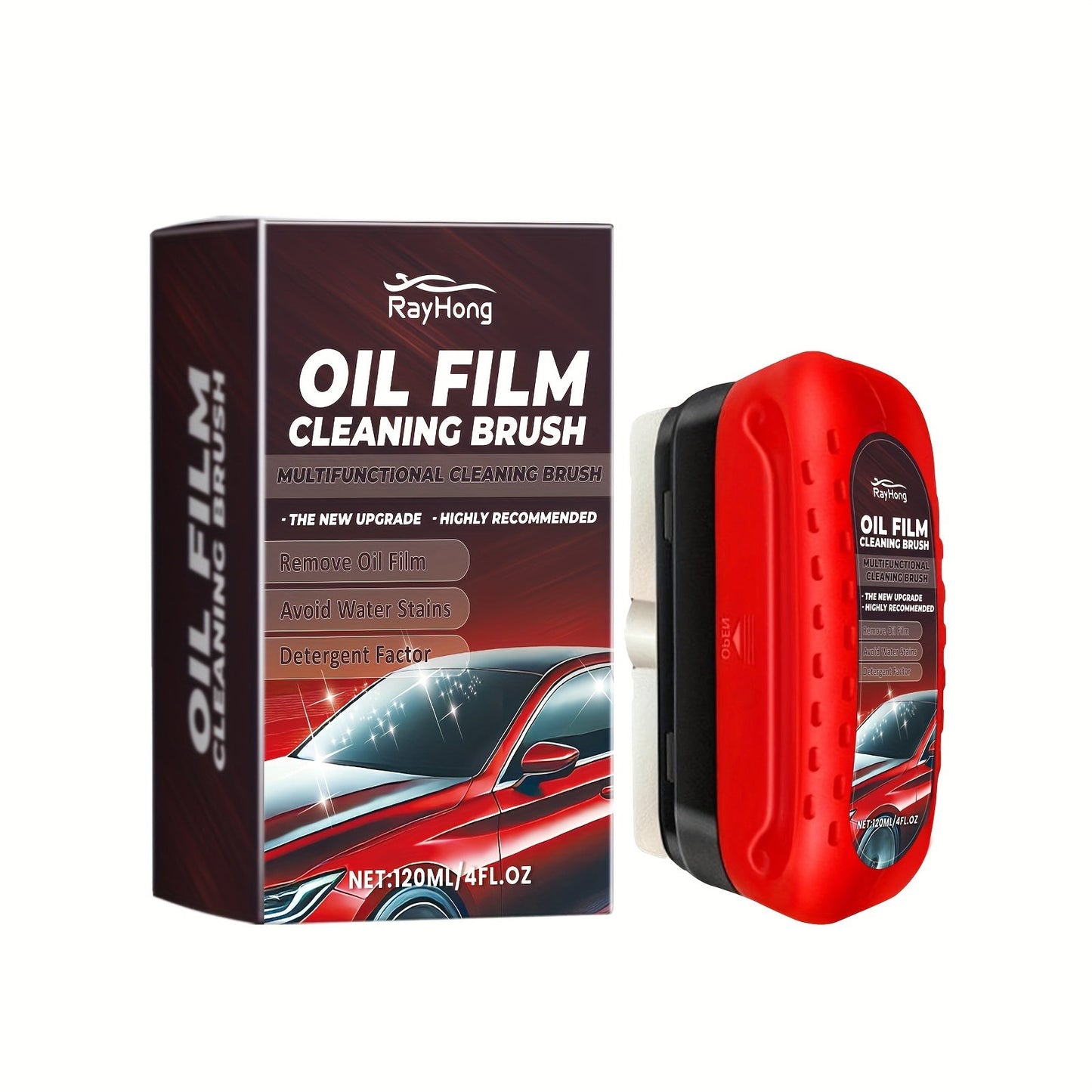 120ml Oil Film Cleaning Brush for Car Windshields - Anti - Fog & Quick Stain Removal - HazMarket