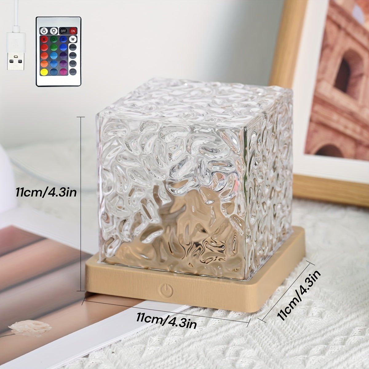 16 Color Ocean Wave RGB Aurora Light Cube with Remote Control - HazMarket