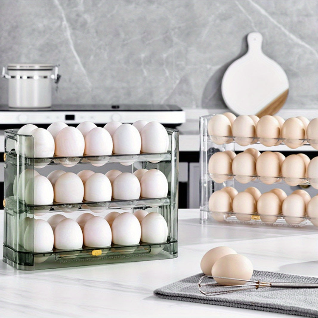 3-Tier Clear Plastic Egg Storage Container