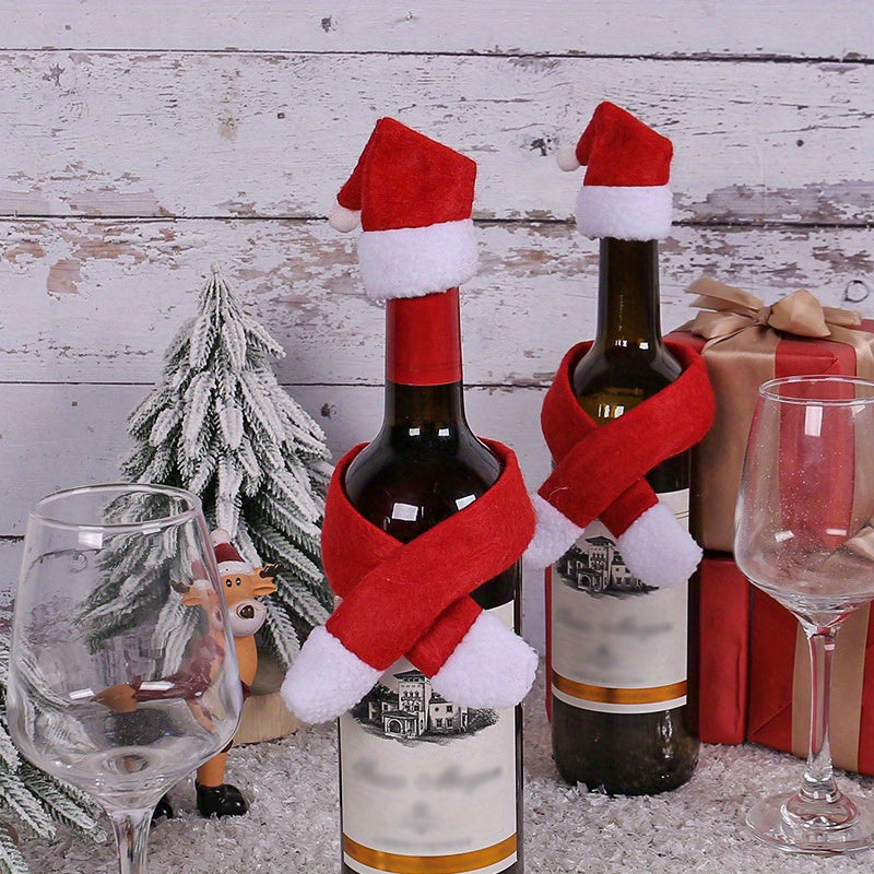 2pcs/set Christmas Bottle Decoration