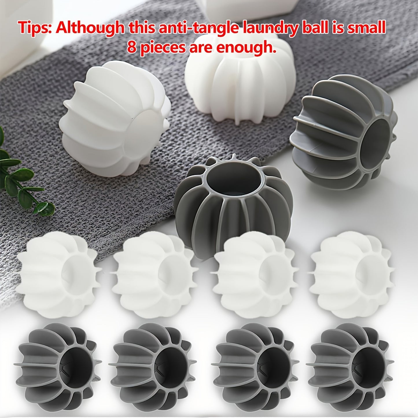 Anti-Tangle Soft Washing Machine Balls for Wrinkle-Free Clothes