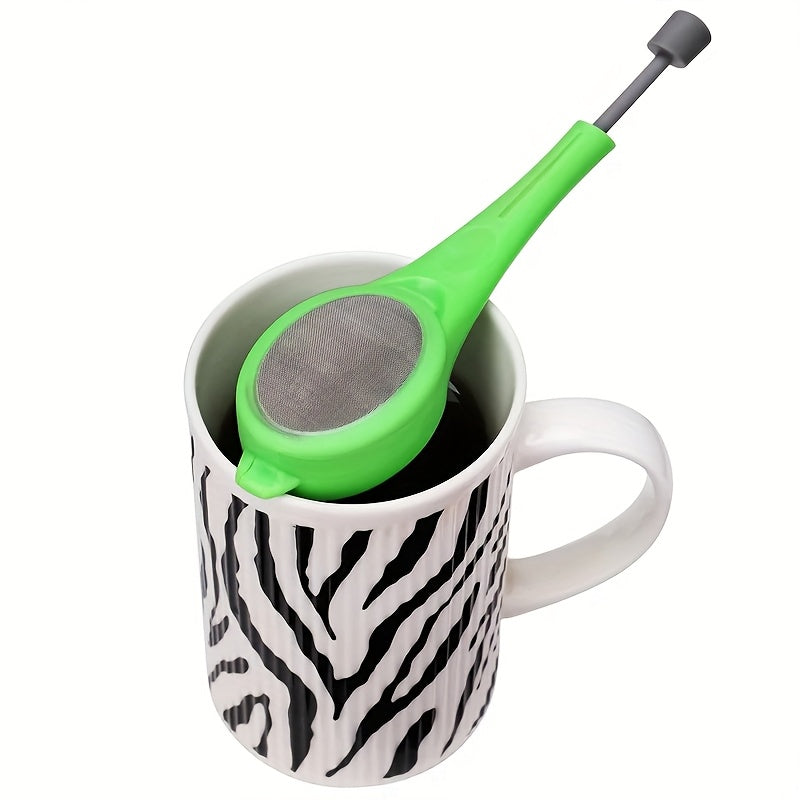 Reusable Tea & Coffee Filter with Built-in Measuring Scoop & Stirrer