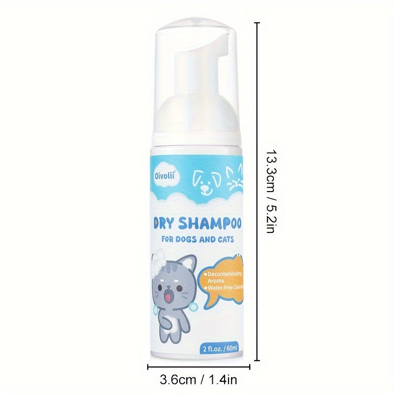 Pet Dry Shampoo Suitable for Cats and Dogs
