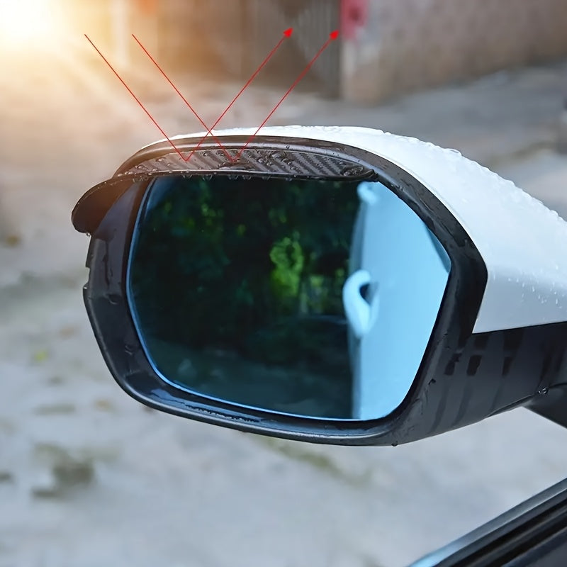 2pcs Car Rearview Mirror Rain Shield