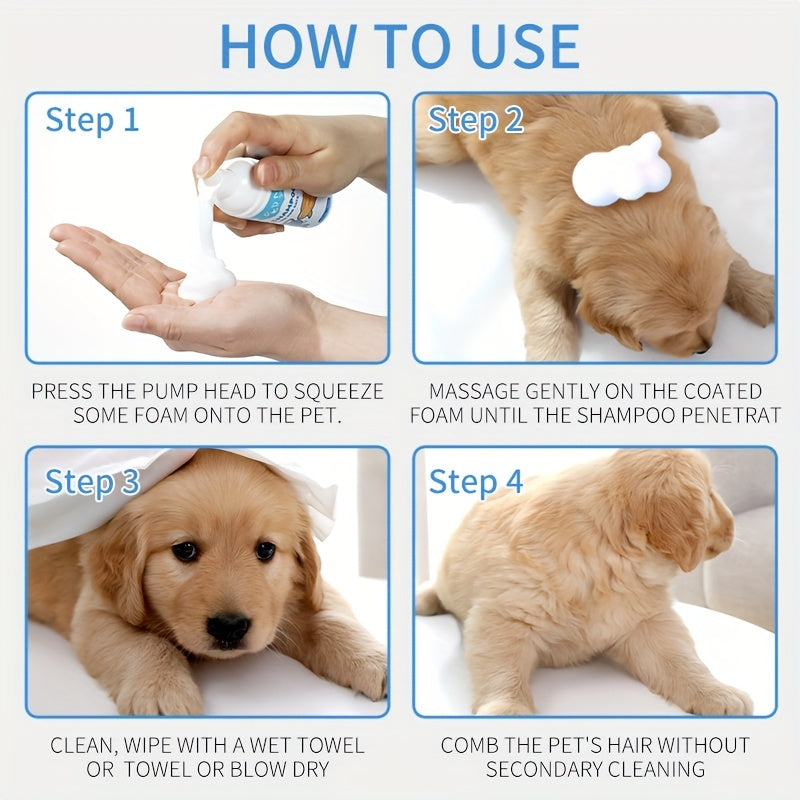 Pet Dry Shampoo Suitable for Cats and Dogs