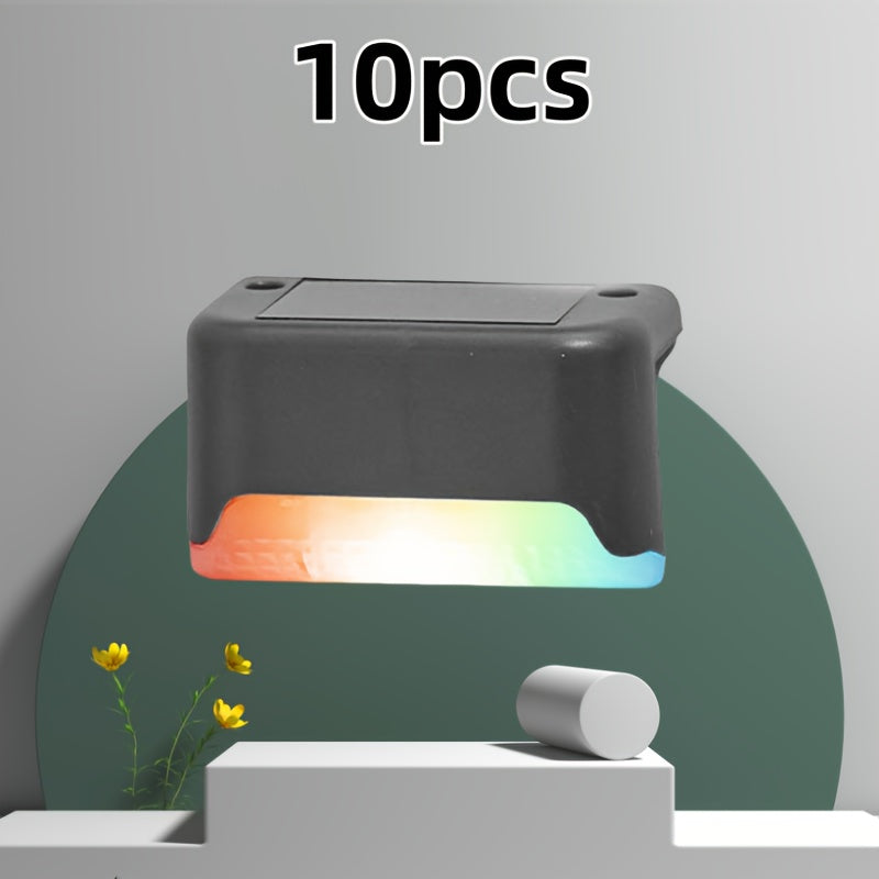 10pcs Solar Step Outdoor Lights