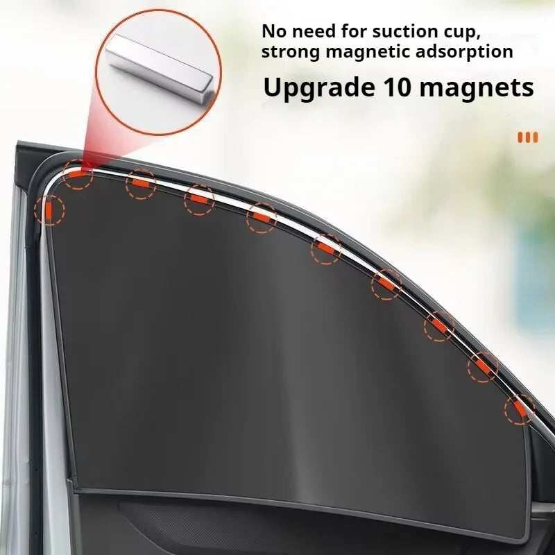 Magnetic Blackout Car Sun Shield Covers