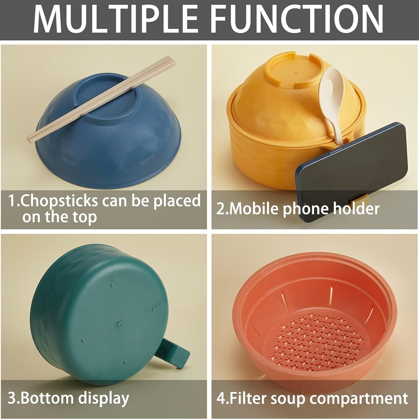 1 Set Microwave Ramen Cooker Set