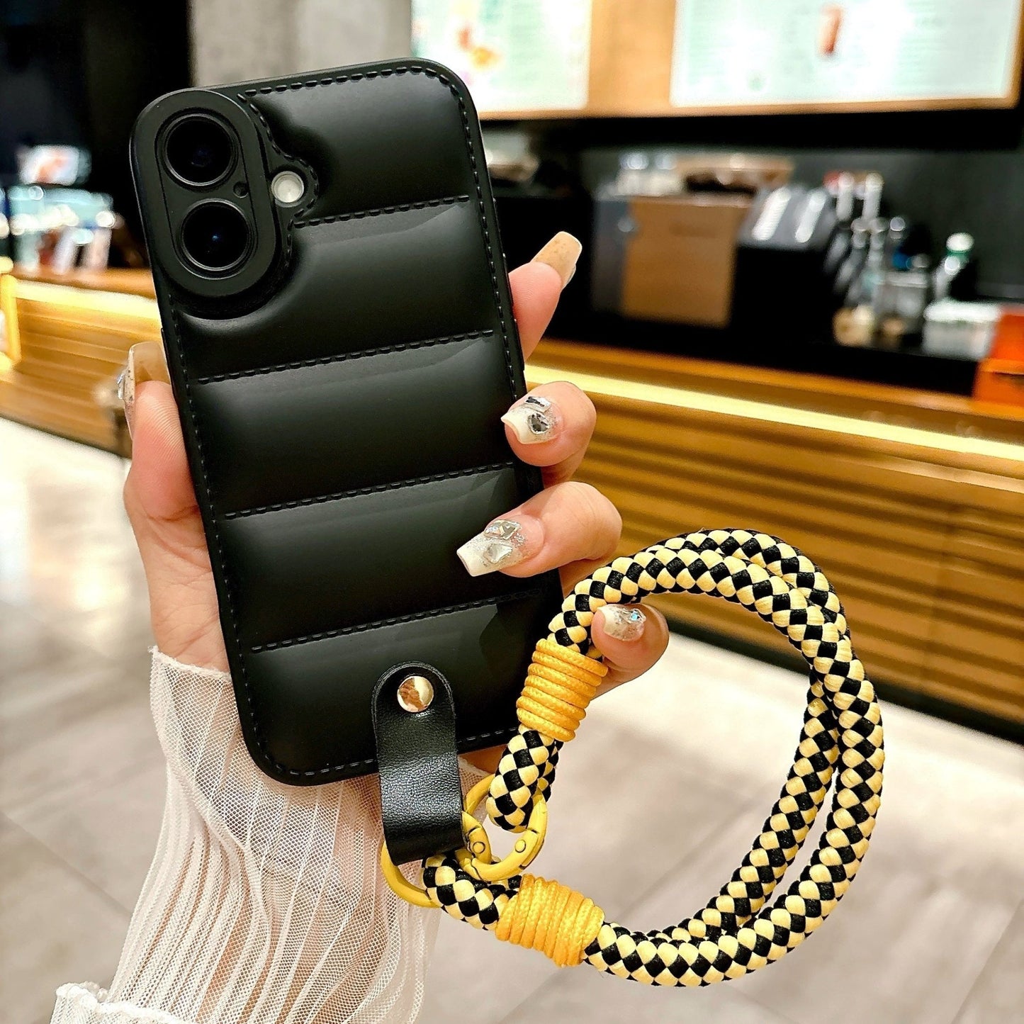 Anti - fall Mobile Phone Case with Hand Strap Rope Suitable for iPhone - HazMarket