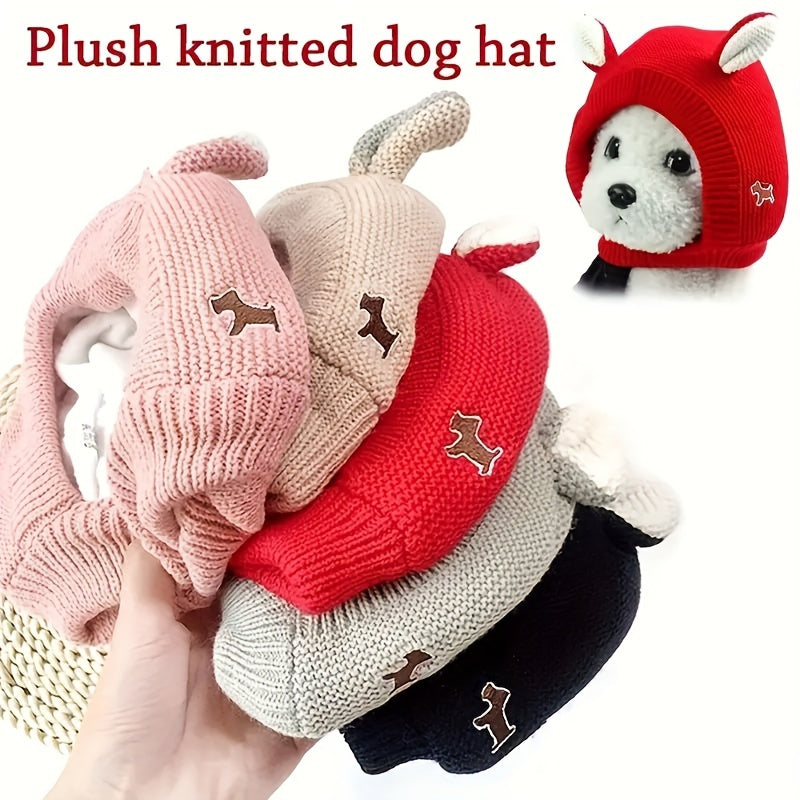 Warm Winter Knitted Cap for Dogs
