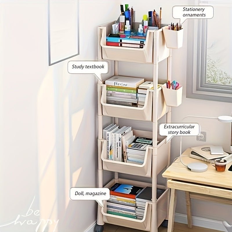 Durable Multi - Layer Organizer Rack with Wheels - HazMarket