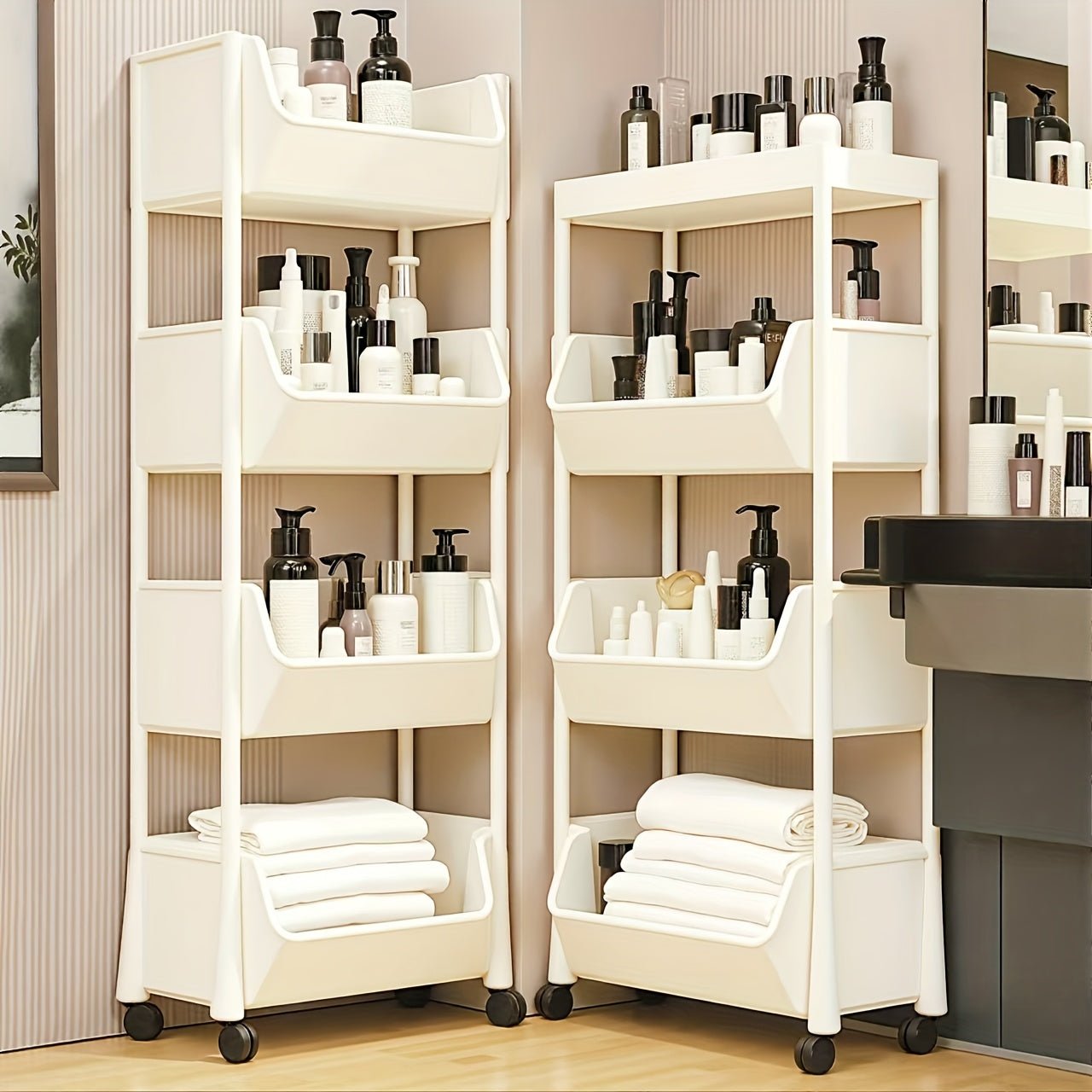Durable Multi - Layer Organizer Rack with Wheels - HazMarket