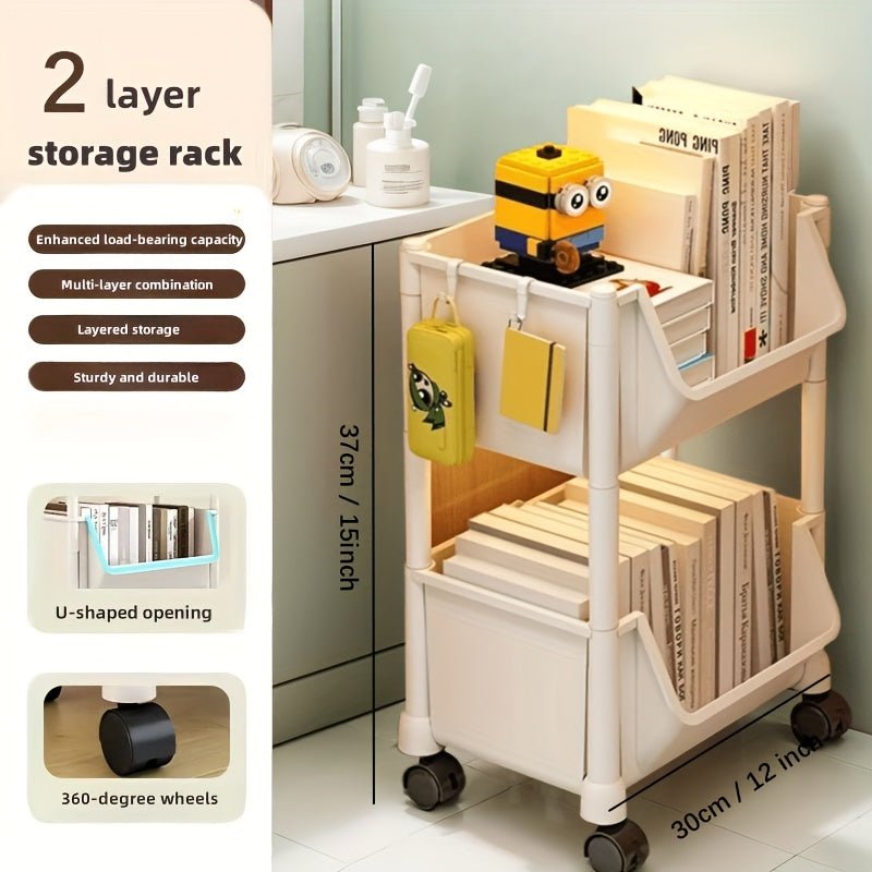 Durable Multi - Layer Organizer Rack with Wheels - HazMarket