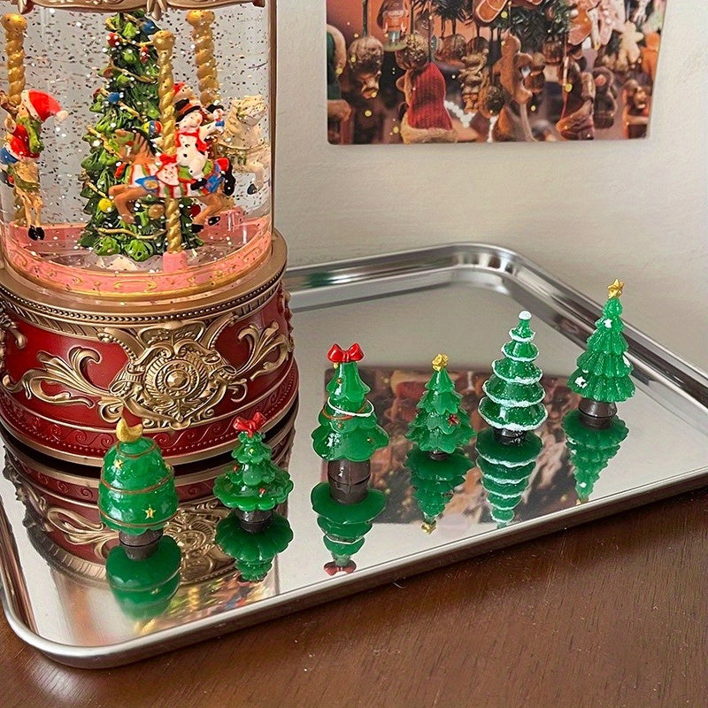 5 Sets Mini Christmas Trees