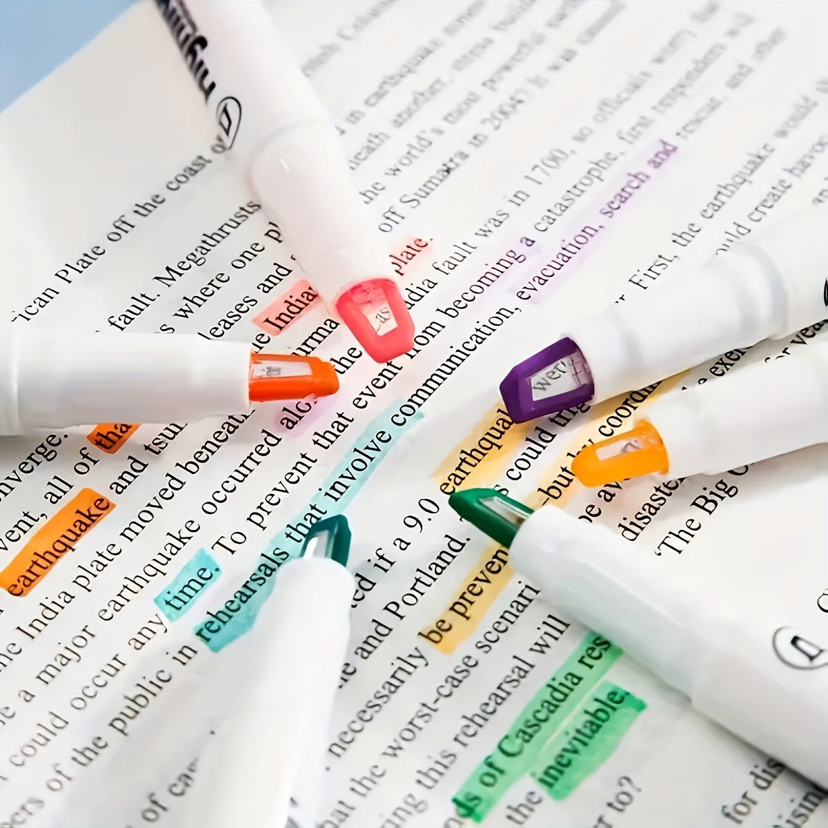 6pcs Visible Window Highlighter