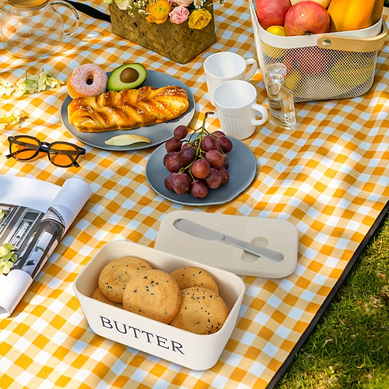 Premium Butter Dish with Knife