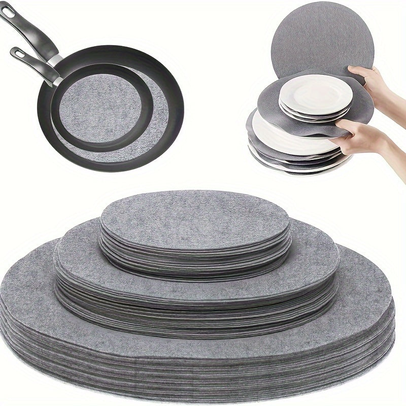 36pcs Round Plate and Pot Mat Set