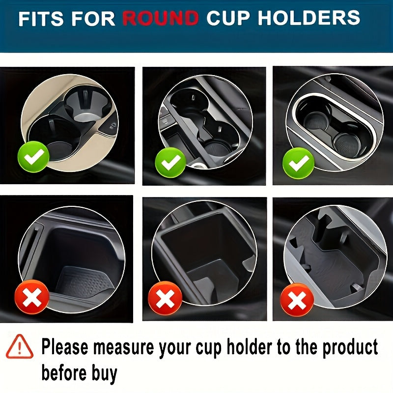 Adjustable Car Cup Holder with Snack Compartment