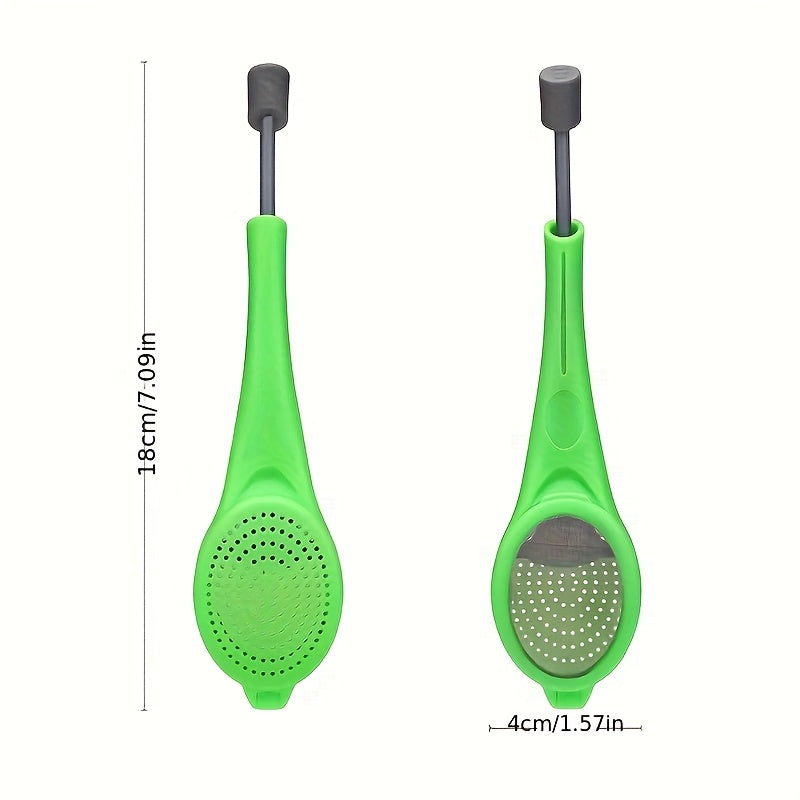 Reusable Tea & Coffee Filter with Built-in Measuring Scoop & Stirrer