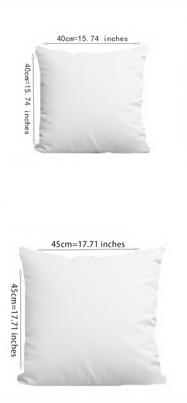 Soft 2D Printed Santa & Reindeer Throw Pillows Set 4pcs