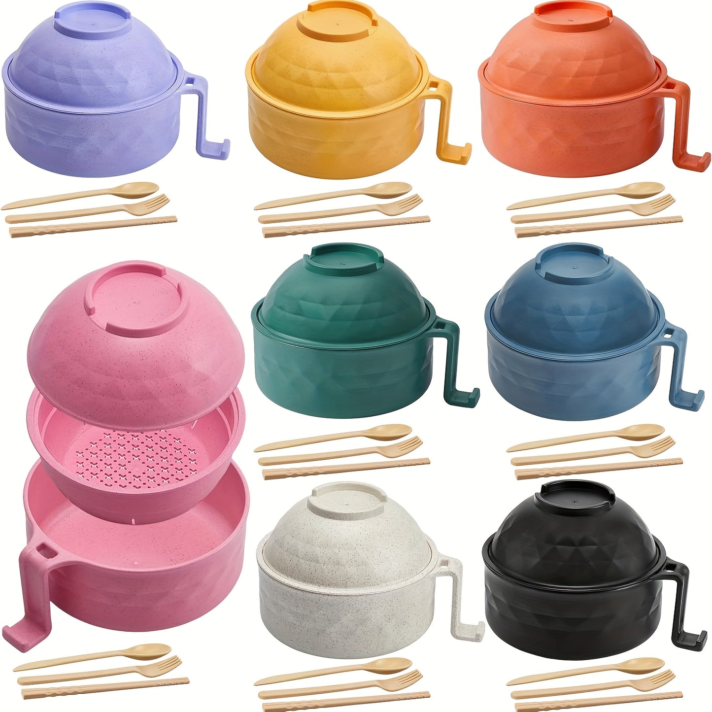 1 Set Microwave Ramen Cooker Set