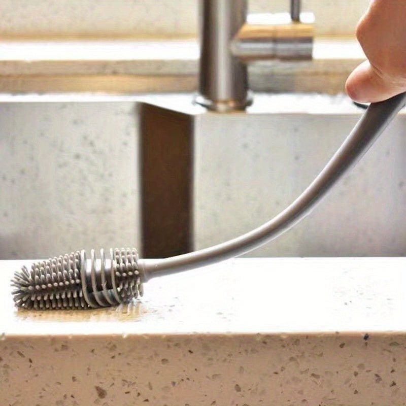 Long Handle Silicone Cleaning Brush for Cups and Bottles - HazMarket