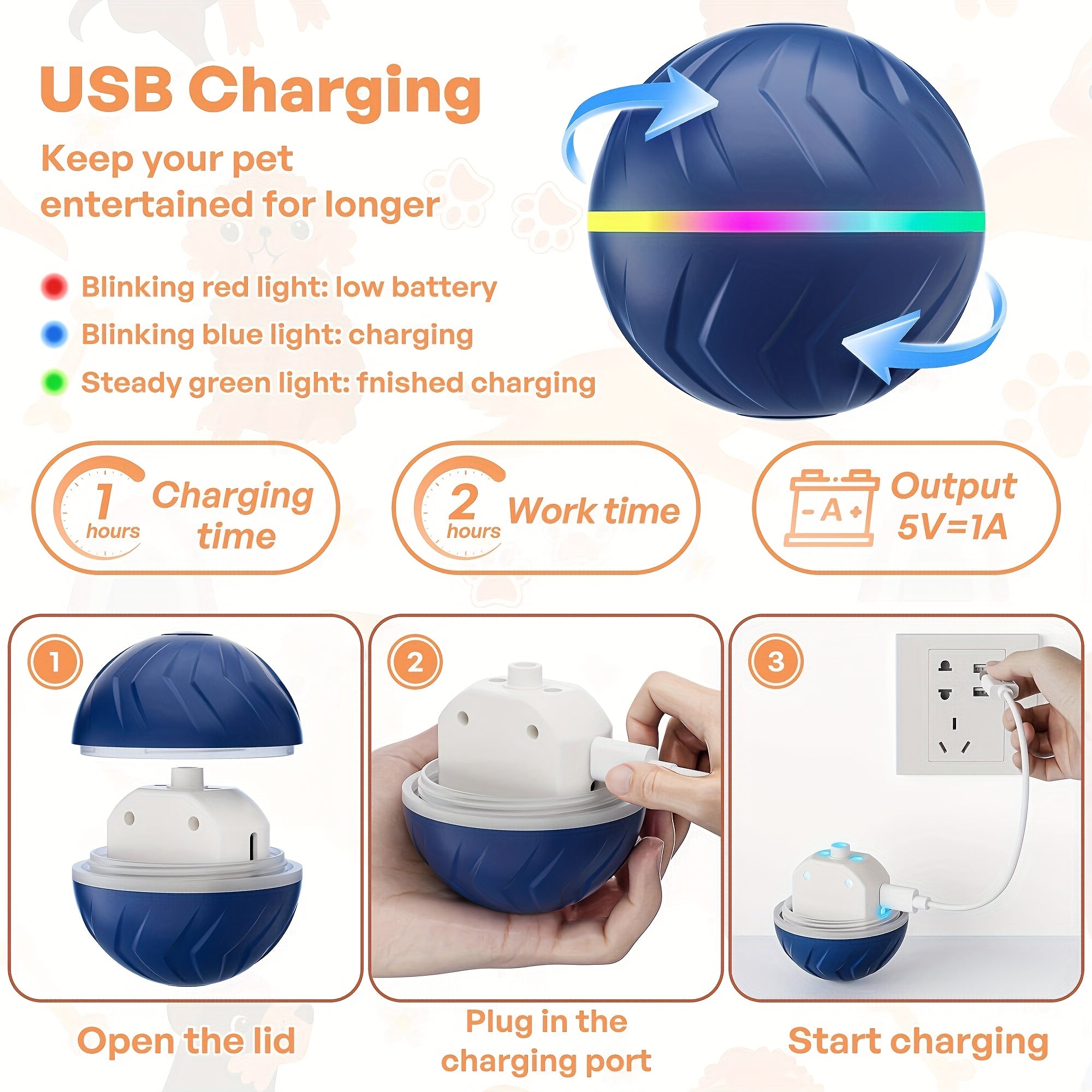 Motion - Activated Bouncing Ball for Dogs - HazMarket