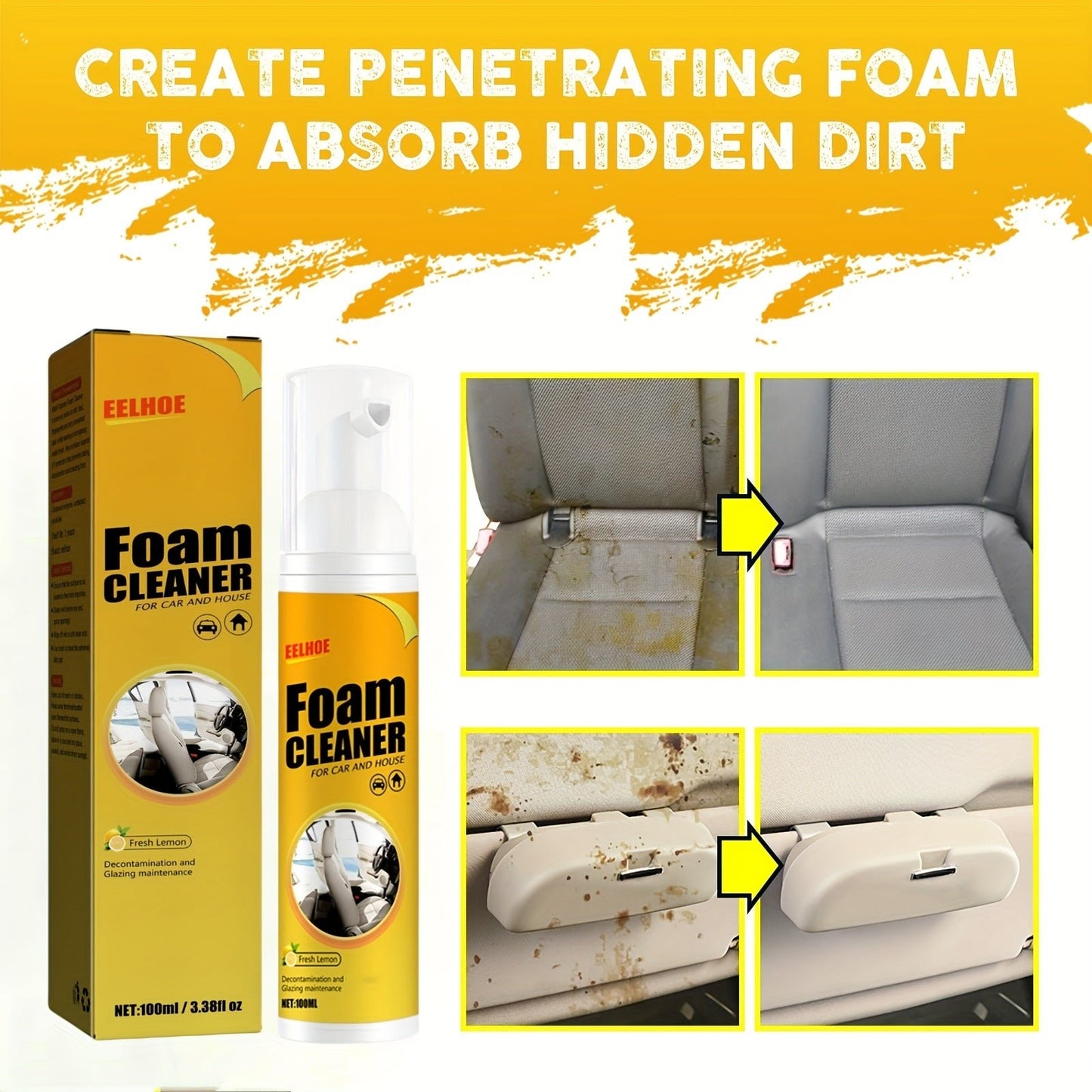 Multi - Purpose Car Foam Cleaner - HazMarket