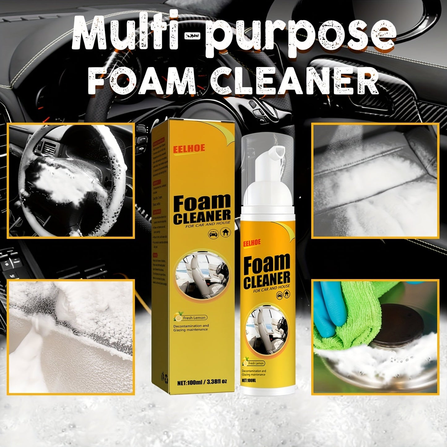 Multi - Purpose Car Foam Cleaner - HazMarket