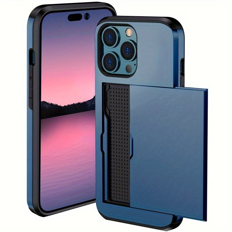 Shockproof Hard iPhone Case with Card Slot - HazMarket