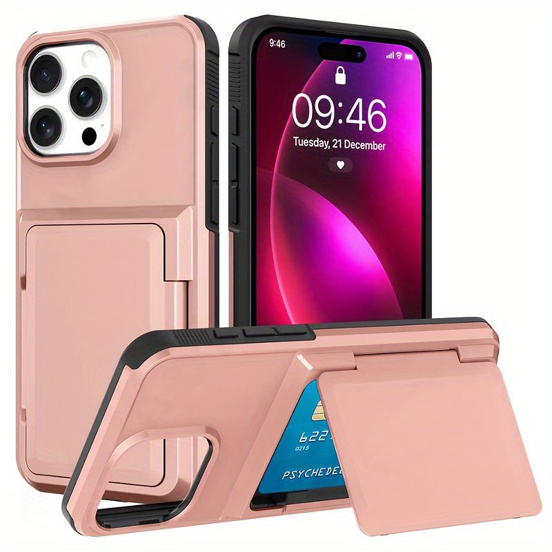 Shockproof Heavy Duty Hard iPhone Case with Card Slot - HazMarket