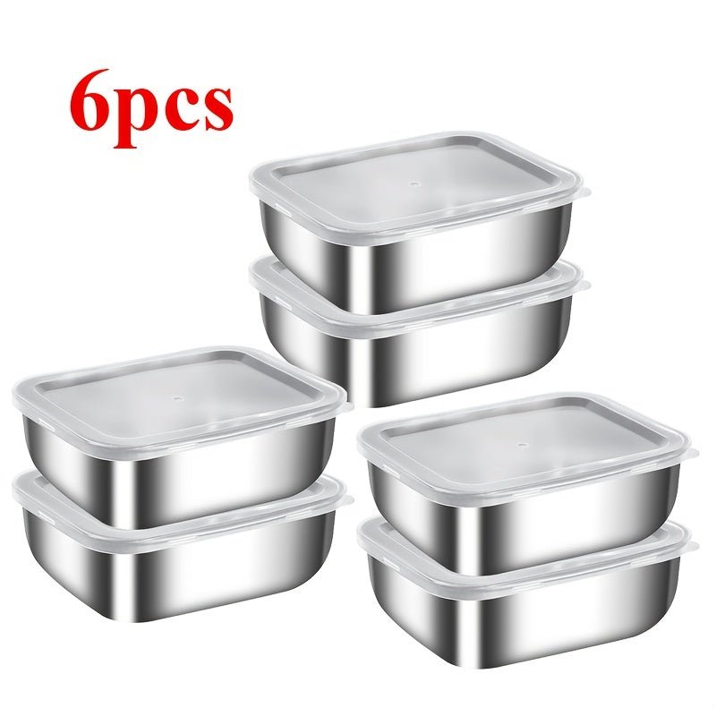 Stainless Steel Food Storage Container Set with Lids - HazMarket