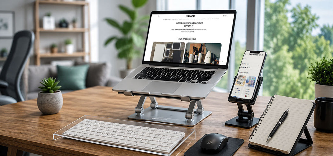 Mobile Phone Keyboard Notebook Stand