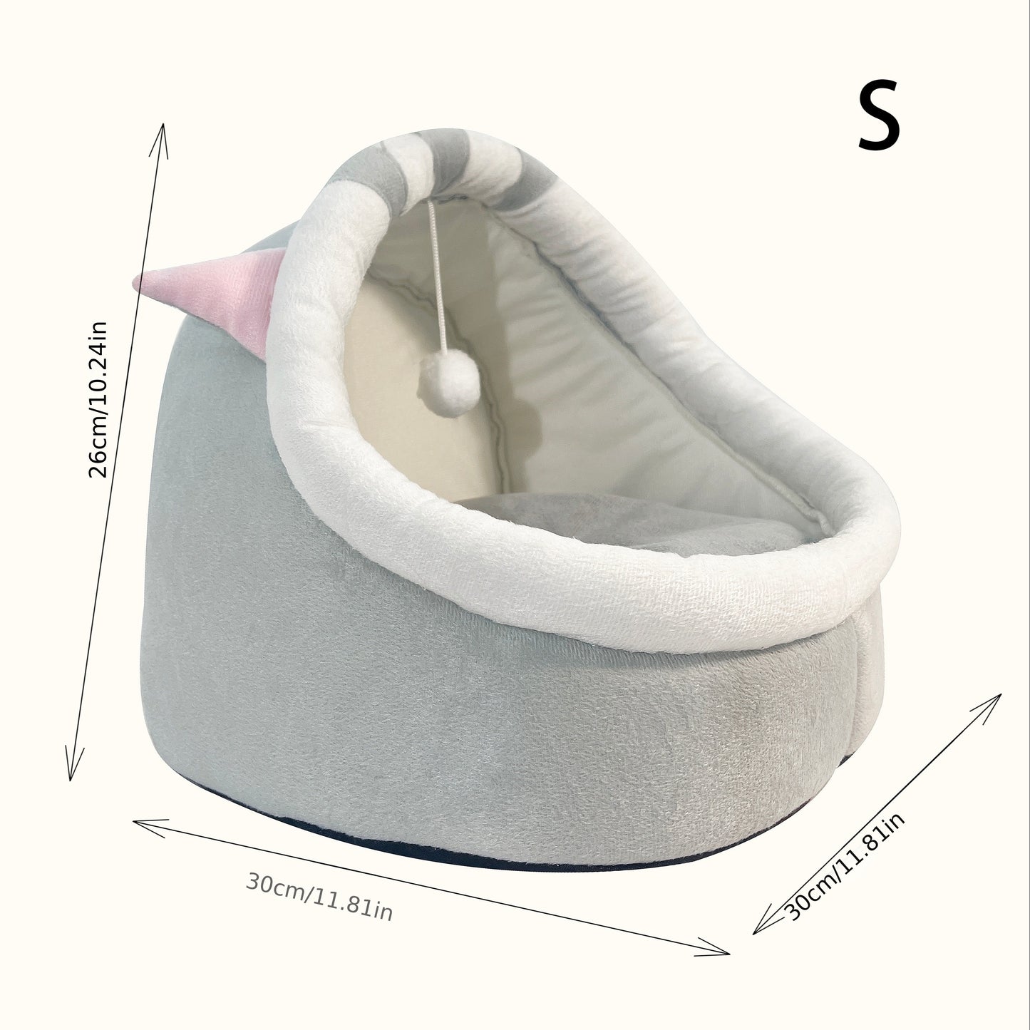 Semi-enclosed And Detachable Cat Bed
