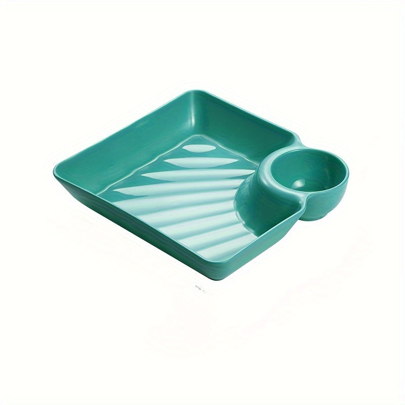2pcs Plastic Food Serving Plates