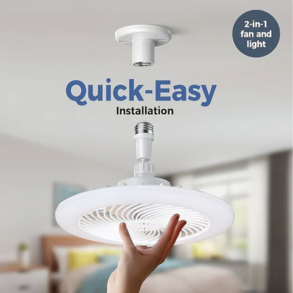 Quiet 50W LED Ceiling Fan Light with Remote Control