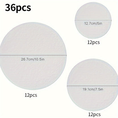 36pcs Round Plate and Pot Mat Set