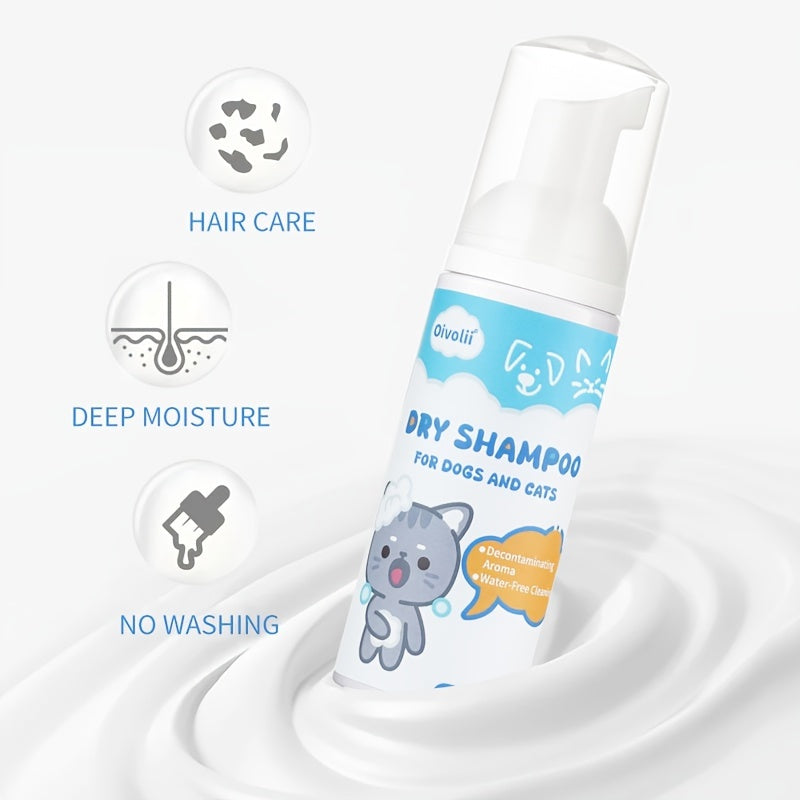 Pet Dry Shampoo Suitable for Cats and Dogs