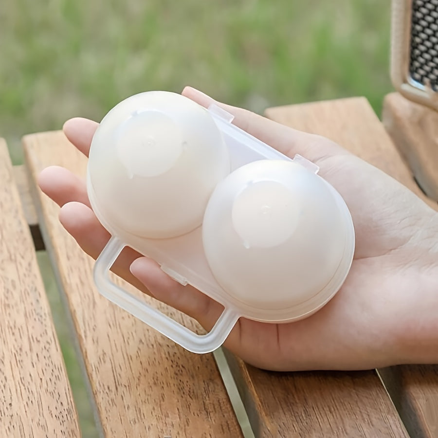 Plastic Egg Holder with 2 Compartments