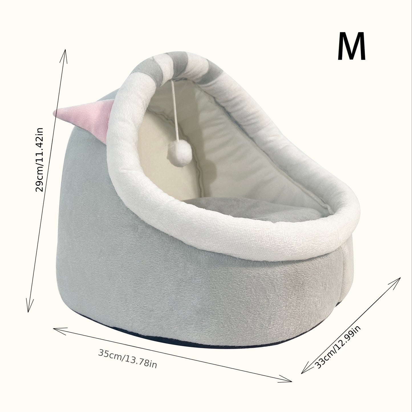 Semi-enclosed And Detachable Cat Bed