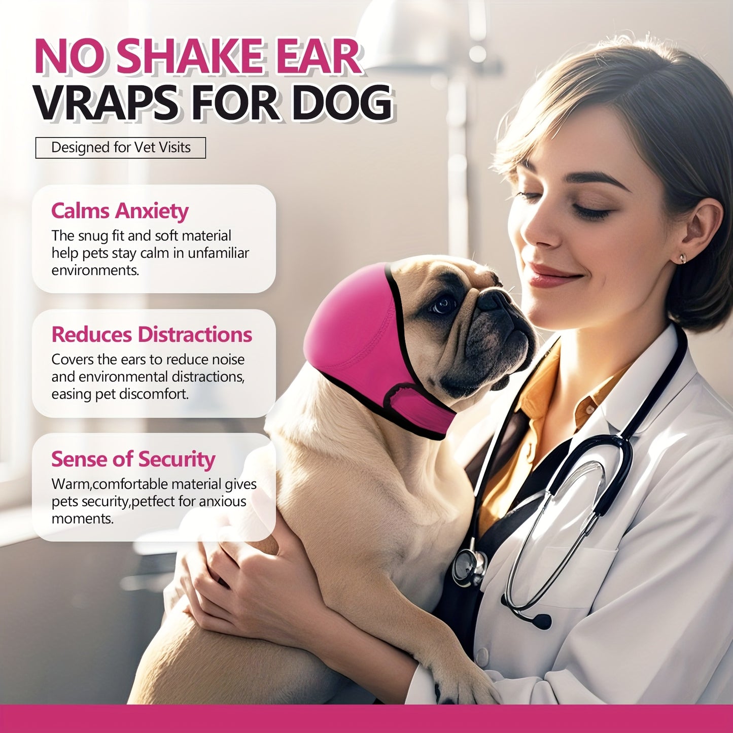 Dog Ear Muffs for Noise Reduction & Hearing Protection