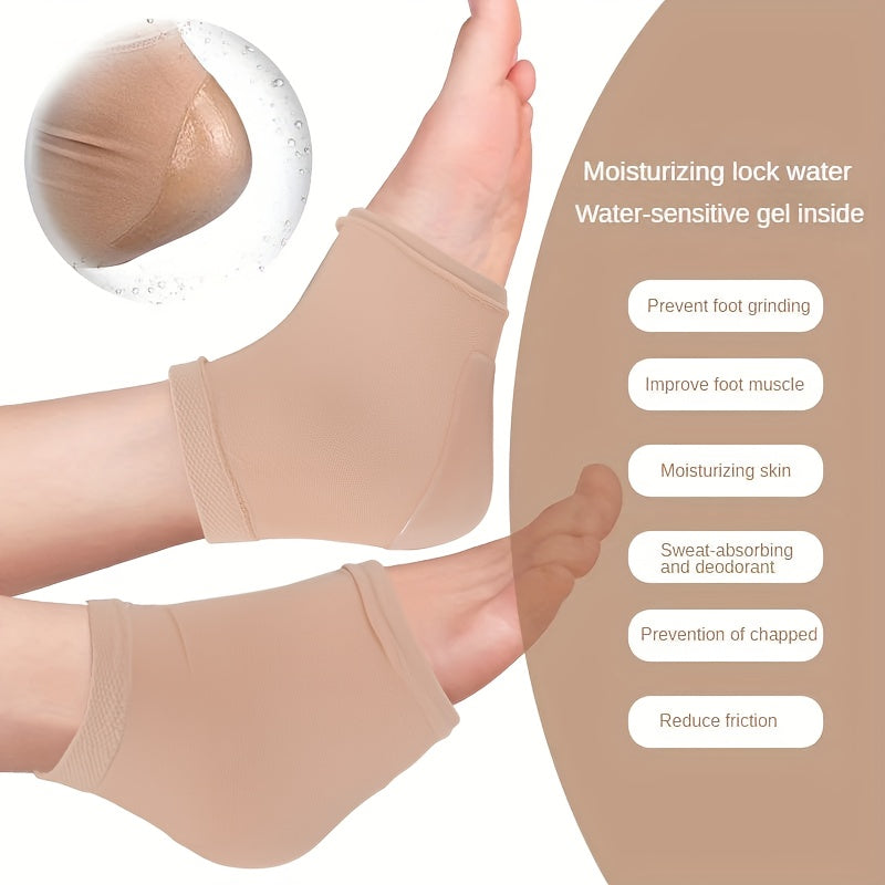Silicone Moisturizing Heel Socks for Men and Women