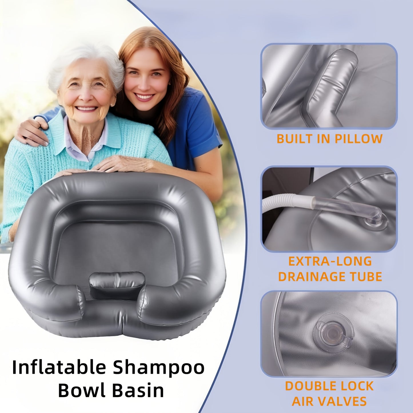 Portable Inflatable Hair Washing Basin