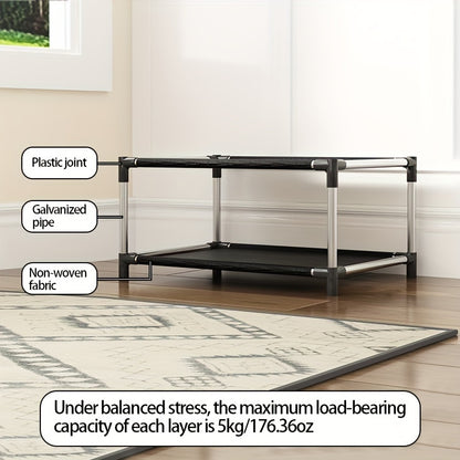 Easy Assembly Multi-Tier Shoe Rack