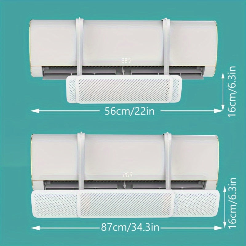 Adjustable Portable Air Conditioner Deflector Wall Mount Universal Wind Screen Cover