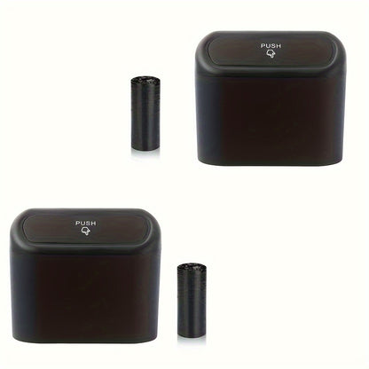 Mini Car Trash Cans with Lids 2pcs
