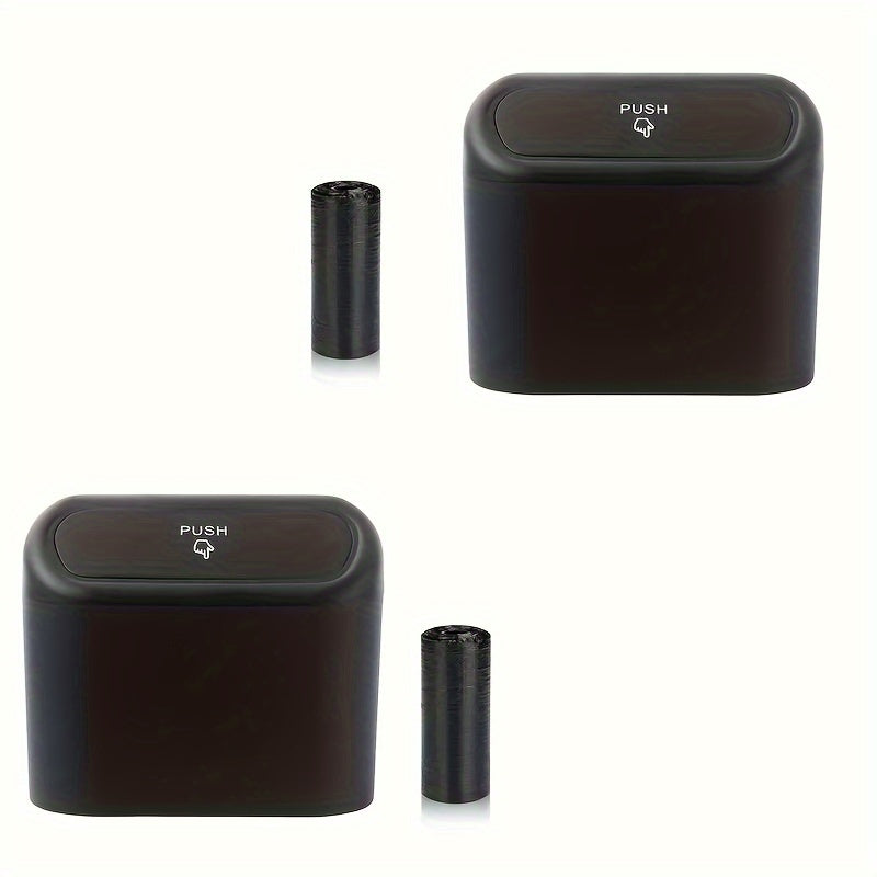 Mini Car Trash Cans with Lids 2pcs