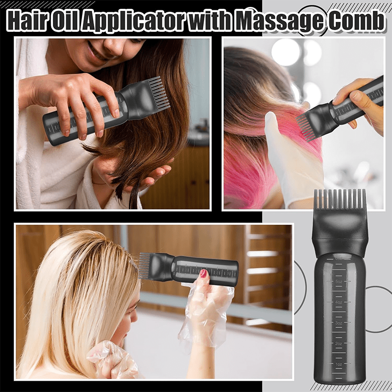 Refillable Spray Bottle, Comb Applicator & Squeeze Bottle Kit