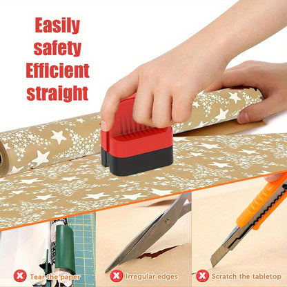 Portable Wrapping Paper Cutter with Wheels